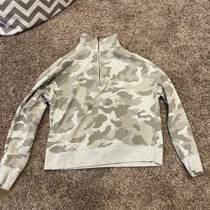 Camo Half-Zip Sweatshirt